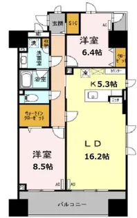 ロイヤルパークスシーサー南千住【8階】の間取り
