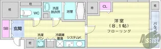 カスタリア勾当台公園【11階】の間取り
