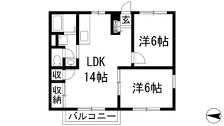ルーミナスIKEDA2号館【2階】の間取り