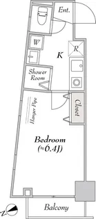 BLUROCK新宿河田町【5階】の間取り