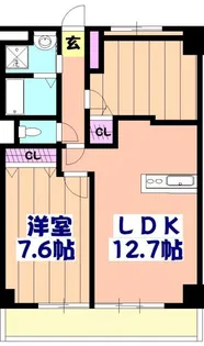 ウインドヒル鎌ヶ谷【5階】の間取り