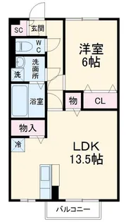 セレッソ【2階】の間取り