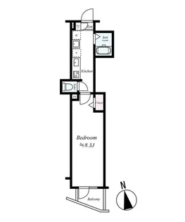 TRADIS NIPPORI.S【6階】の間取り