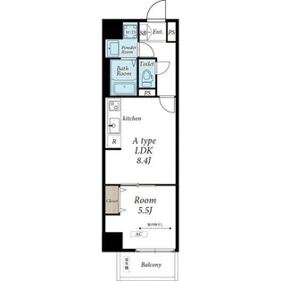 リブリ・レジデンス三ノ輪【3階】の間取り