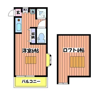 1Kの間取り画像