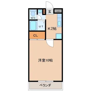 エクル桜木【1階】の間取り