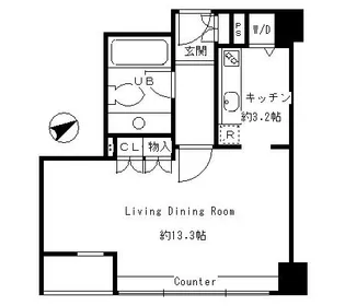 東京都港区南青山3【マンション】の間取り