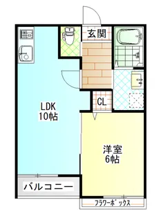 シエル蛍田【2階】の間取り
