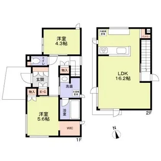 東京都目黒区南1【一戸建】の間取り