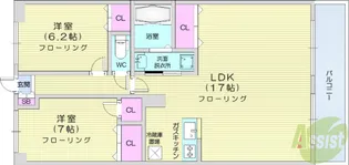 サンタプレイス高砂1【2階】の間取り