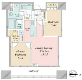パークコート渋谷ザタワー【31階】の間取り