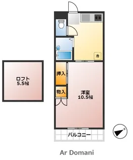 ジュネパレス110【1階】の間取り