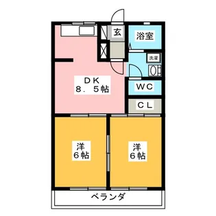 クオレ108【2階】の間取り