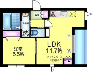 仮称 東向島1丁目メゾン【2階】の間取り