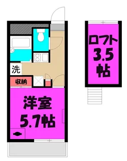 けやき2【3階】の間取り