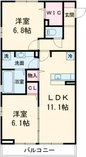 アルカンシエルII【2階】の間取り