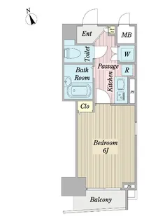 エルミタージュ南阿佐ヶ谷【4階】の間取り