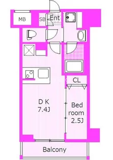 ラグゼナ横浜鶴見ツー【10階】の間取り