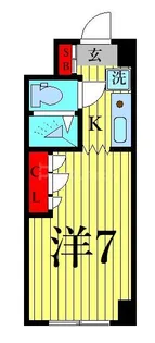 ニューガイアリルーム葛西駅南NO20【4階】の間取り