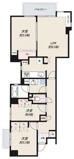 インプルーブ西早稲田【1階】の間取り