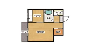 コーポジュネスII【1階】の間取り