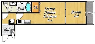 ノイヴェル春日出II【1階】の間取り
