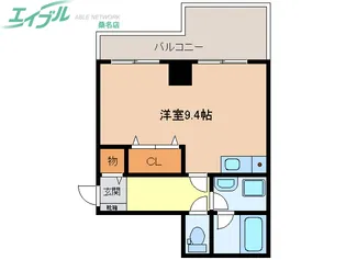 グランティ桑名【4階】の間取り