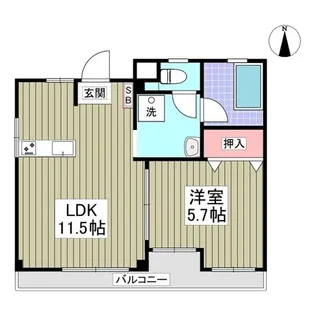 リバービレッヂM【3階】の間取り
