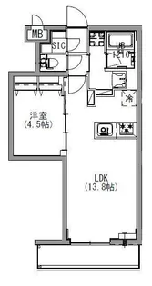 S-RESIDENCE北戸田【2階】の間取り