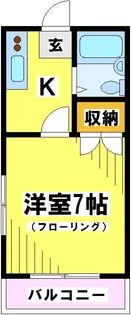 東京都府中市片町1【アパート】の間取り
