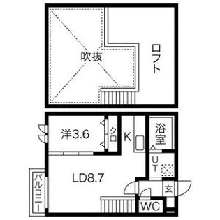 Ampio日比野弐番館【2階】の間取り