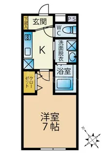 ル・シアン前原西【2階】の間取り