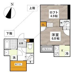 ADC日赤通り南【1階】の間取り