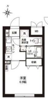 レピュア東大島駅前レジデンス【2階】の間取り