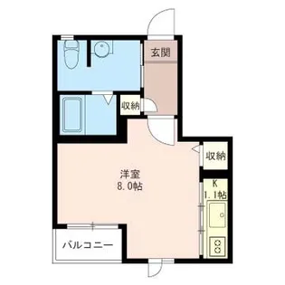 メゾンクレール【2階】の間取り