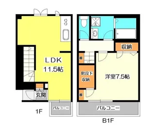 東京都杉並区和泉4【アパート】の間取り