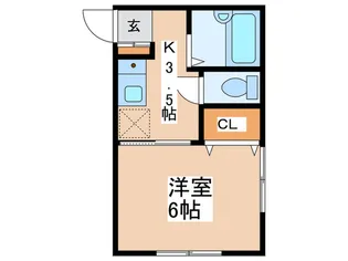 ハイムおもだか【1階】の間取り