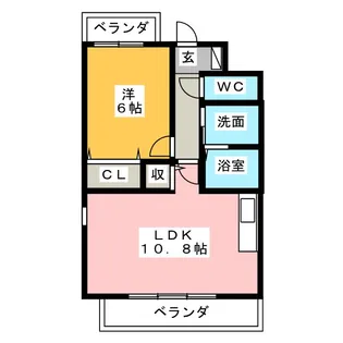 レユシール【3階】の間取り