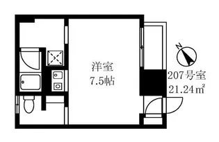 サンダーソンレジデンス【2階】の間取り