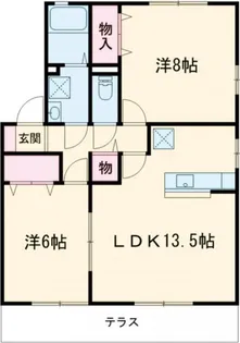 アベイユ A棟【1階】の間取り