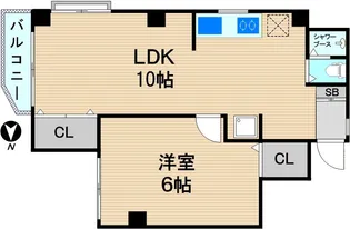 コーポ川通【3階】の間取り