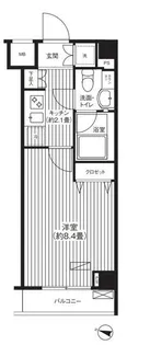 グランハイツ東中野【1階】の間取り