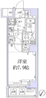 スクエアシティ横浜新子安【6階】の間取り