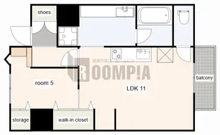コーポレーションT&T C【4階】の間取り