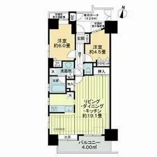 ライオンズプラザ亀有【13階】の間取り