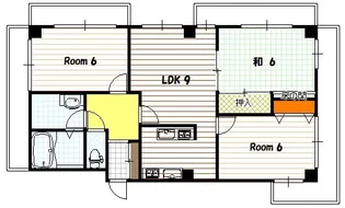 シャトー御池【3階】の間取り