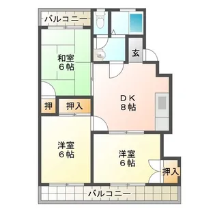 サンパレスセイワ【3階】の間取り