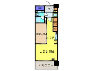 プライムアーバン日本橋横山町【8階】の間取り