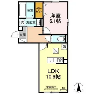 シャインテラス【1階】の間取り