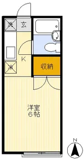 第1小坂コーポ【1階】の間取り